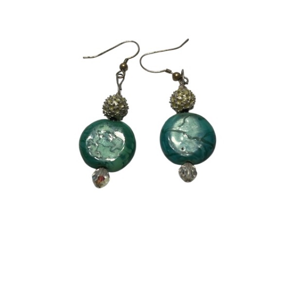 Handmade Green Jasper Pendant Necklace with Matching Earrings. - Picture 4 of 5